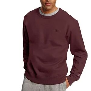 Champion Authentic Maroon Burgundy Pullover Sweatshirt Size Men's Small
